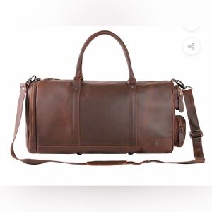 Elegant Brown Mahi Leather Travel Duffel